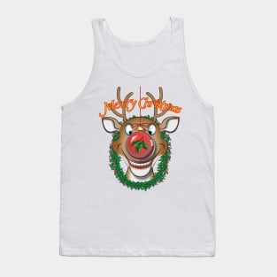 Merry Red Nose Bulb Tank Top